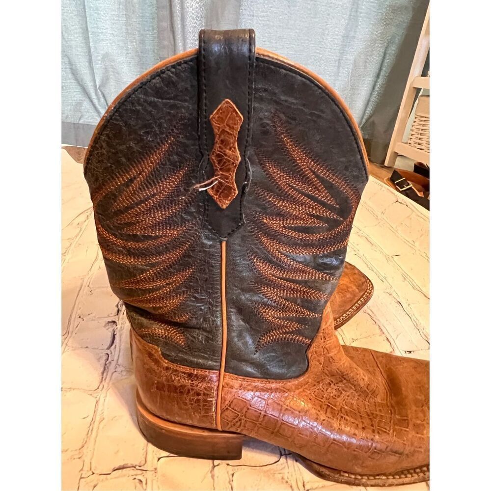 Cody James Size 9D Two Tone Brown Western Boots Cowbo Rodeo Ranch Farm Workwear - Picture 4 of 16